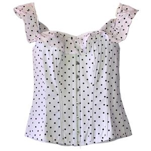 Corset Story Polka Dot Straight Bustline Corset Top